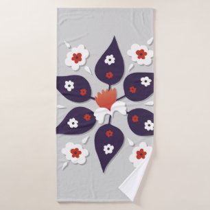 Antique ottoman Turkish tile designturkish,abstrac Bath Towel