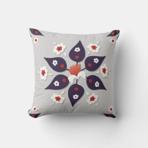 Antique ottoman Turkish tile designturkish,abstrac Throw Pillow