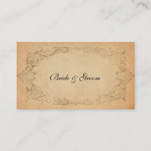 Antique Oval Parchment Place Cards