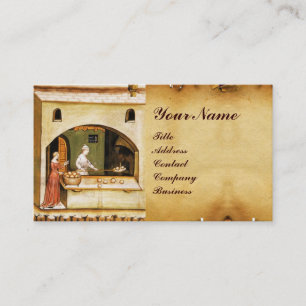 ANTIQUE OVEN  BAKER ,BAKERY BREAD SHOP BUSINESS CARD