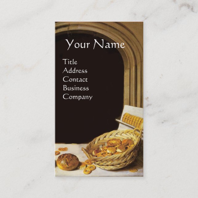 ANTIQUE OVEN  BAKER ,BAKERY BREAD SHOP BUSINESS CARD (Front)