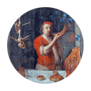 ANTIQUE OVEN  BAKER ,BAKERY BREAD SHOP CUTTING BOARD