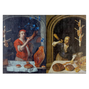 ANTIQUE OVEN  BAKER ,BAKERY BREAD SHOP CUTTING BOARD