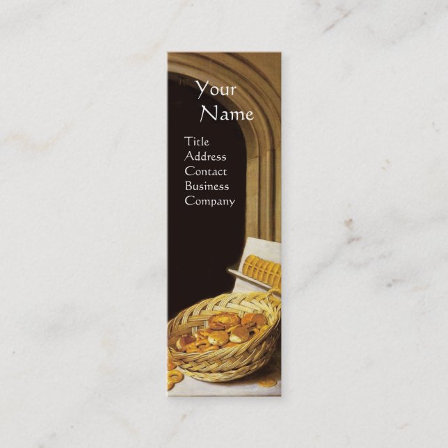ANTIQUE OVEN  BAKER ,BAKERY BREAD SHOP MINI BUSINESS CARD (Front)