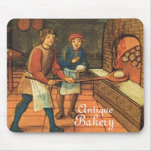 ANTIQUE OVEN BAKER ,BAKERY BREAD SHOP MOUSE PAD