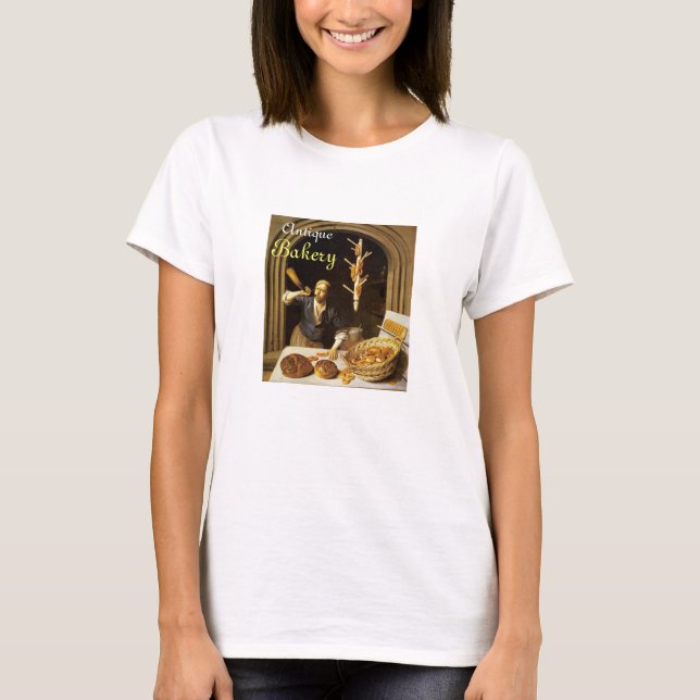 ANTIQUE OVEN  BAKER ,BAKERY BREAD SHOP T-Shirt (Front)