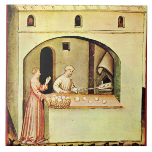 ANTIQUE OVEN  BAKER ,BAKERY BREAD SHOP TILE