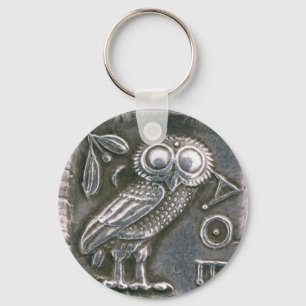 ANTIQUE OWL KEYCHAIN