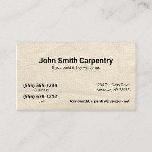 Antique Paper Background Custom Dual Phone  Business Card