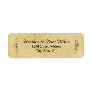 Antique Paper - Return Address Labels