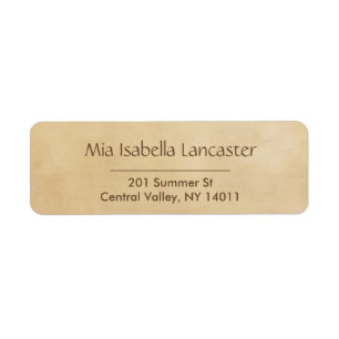Antique Paper - Return Address Labels