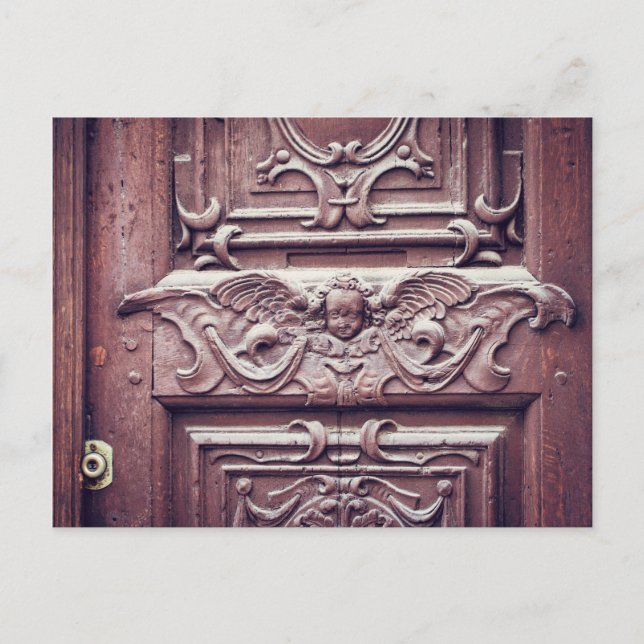Antique Paris Door Postcard (Front)