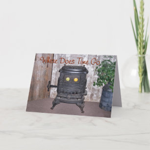 Antique ParlorStove-customize any occasion Card