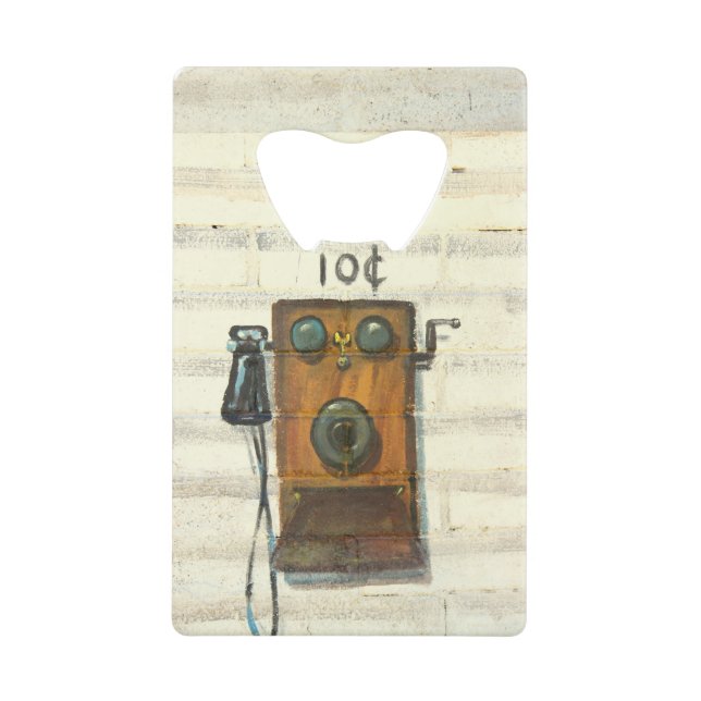 antique pay phone bottle opener wallet bottle opener (Front)