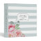 Antique Peony | Mint Stripe Personalized
