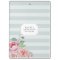 Antique Peony | Watercolor Floral Striped