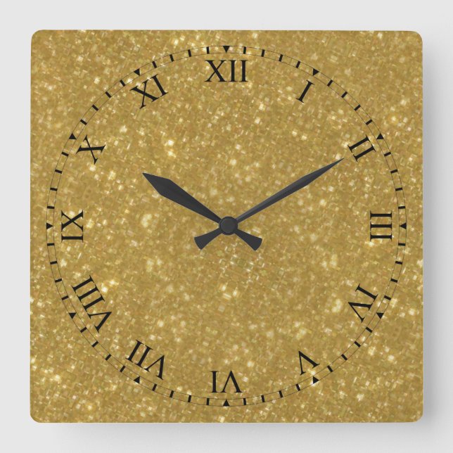Antique Perdu Or Romain Face Mur Horloge (Recto)