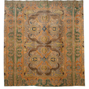 Antique Persian Carpet Brown Orange