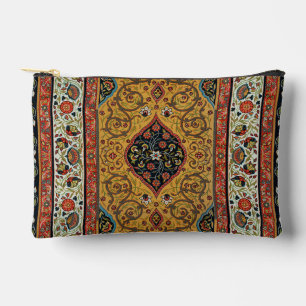 Antique Persian Carpet Elegant Design Accessory Pouch