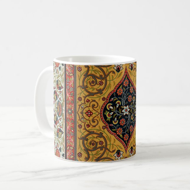 Antique Persian Carpet Elegant Design Coffee Mug (Front Left)