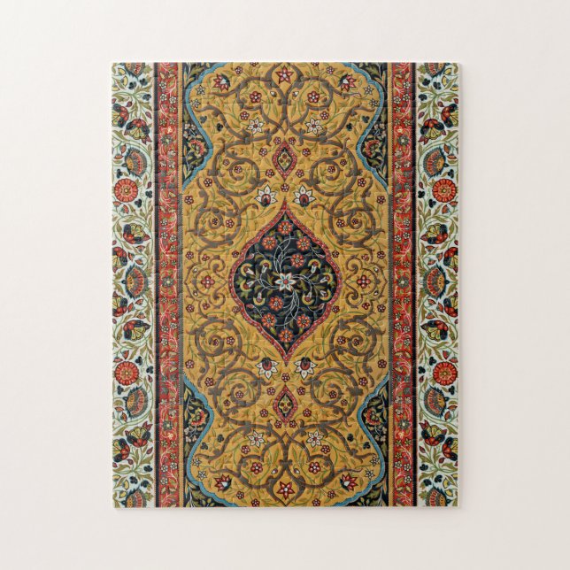Antique Persian Carpet Elegant Design Jigsaw Puzzle (Vertical)