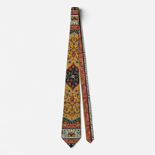 Antique Persian Carpet Elegant Design Tie (Front)