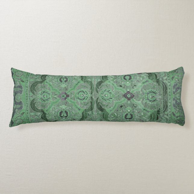 Antique Persian Carpet Green Body Cushion (Front)