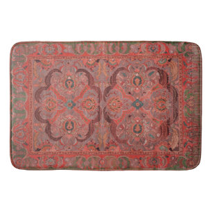 Antique Persian Carpet Red Bath Mat