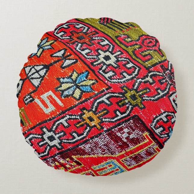 Antique Persian,  Pattern, Carpet Round Pillow (Front)