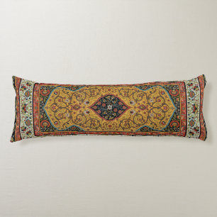 Antique Persian Rich Carpet Elegant Rug Carpet Body Pillow