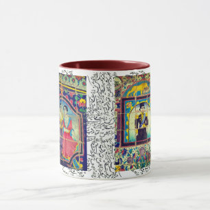 Antique Persian tiles Golestan palace Mug