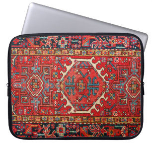Antique Persian Turkish Paisley Pattern, Red Laptop Sleeve