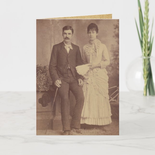 Antique Photo Anniversary Card (Front)