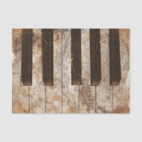 Antique Piano Keys Musician Decoupage Tissue Paper