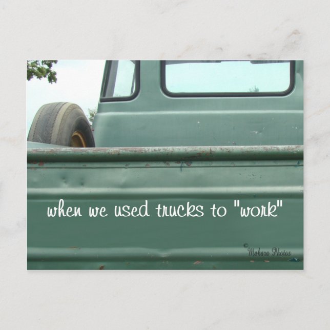 Antique Pickup Truck Postcard #1- customize (Front)