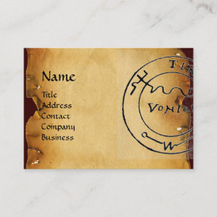 ANTIQUE  PIRATES TREASURE MAP ,SKULL AND SWORDS BUSINESS CARD