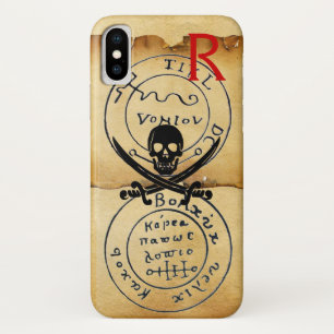 ANTIQUE  PIRATES TREASURE MAP ,SKULL AND SWORDS Case-Mate iPhone CASE