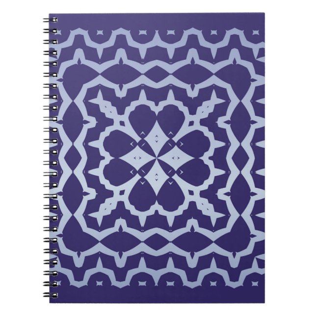 Antique portuguese azulejo ceramic. Graphic design Notebook (Front)