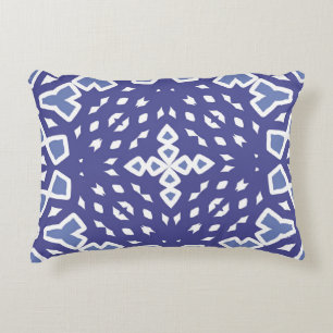 Antique portuguese azulejo ceramic. Original desig Accent Pillow