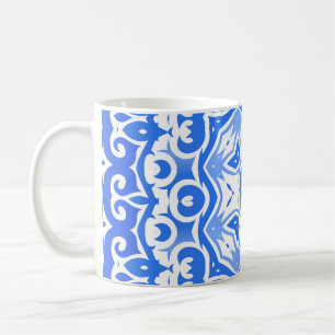 Antique portuguese azulejo ceramic. Vintage seamle Coffee Mug