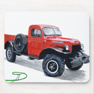 Antique Power Wagon Truck Mousepad