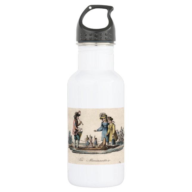 Antique Puppet Children Show Dance 532 Ml Water Bottle (Front)