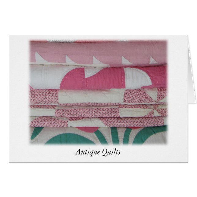 Antique Quilts in Pink (Front Horizontal)