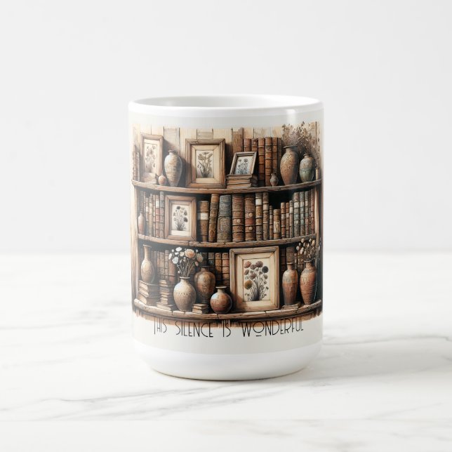 Antique Reads and Blooms Coffee Mug (Center)