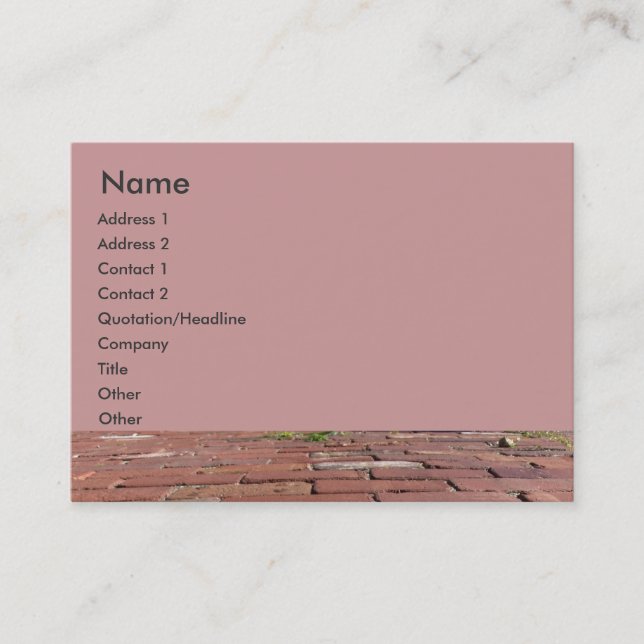 Antique Red Bricks Business Card (Front)