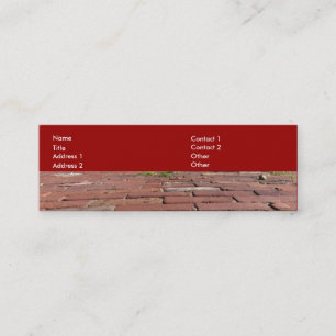 Antique Red Bricks Mini Business Card