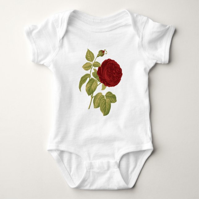 Antique Red Rose T-Shirt (Front)
