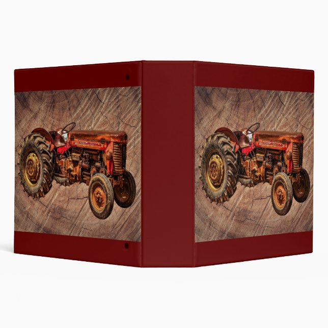 Antique Red Tractor Binder (Background)