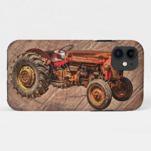 Antique Red Tractor iPhone 11 Case