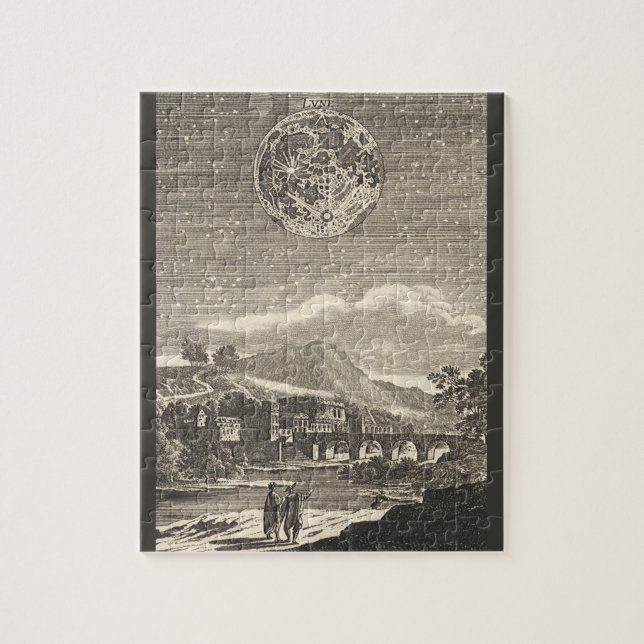 Antique Renaissance Era Moon by Allain Mallet Jigsaw Puzzle (Vertical)